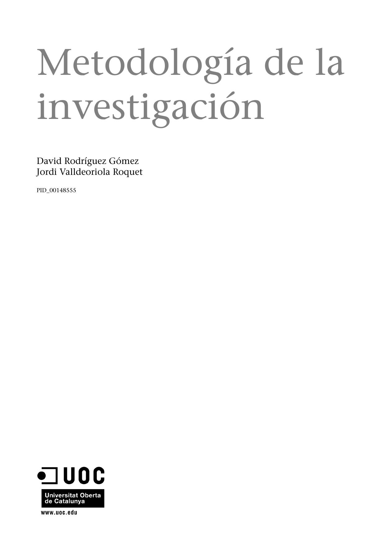 Metodologia de la investigacion